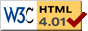 Valid HTML 4.01